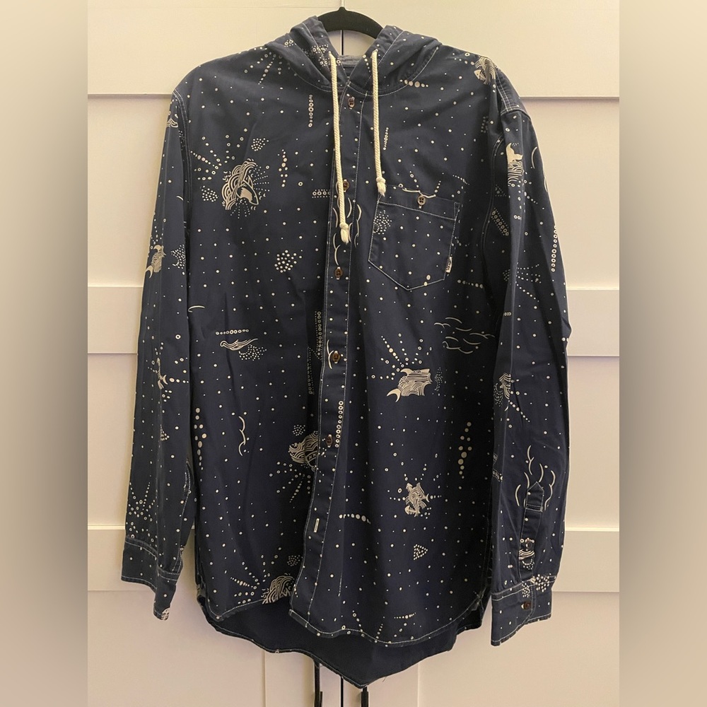 Vans - Van Doren- limited edition mens thin button up hoodie shirt